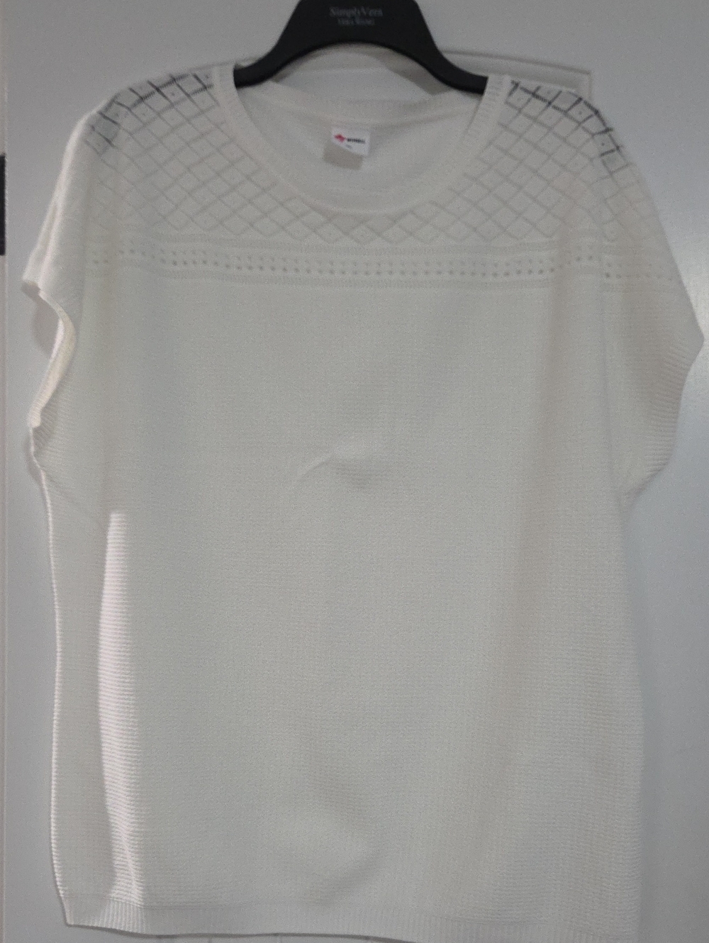 Light Cream Knit Cap-Sleeve Tank Top